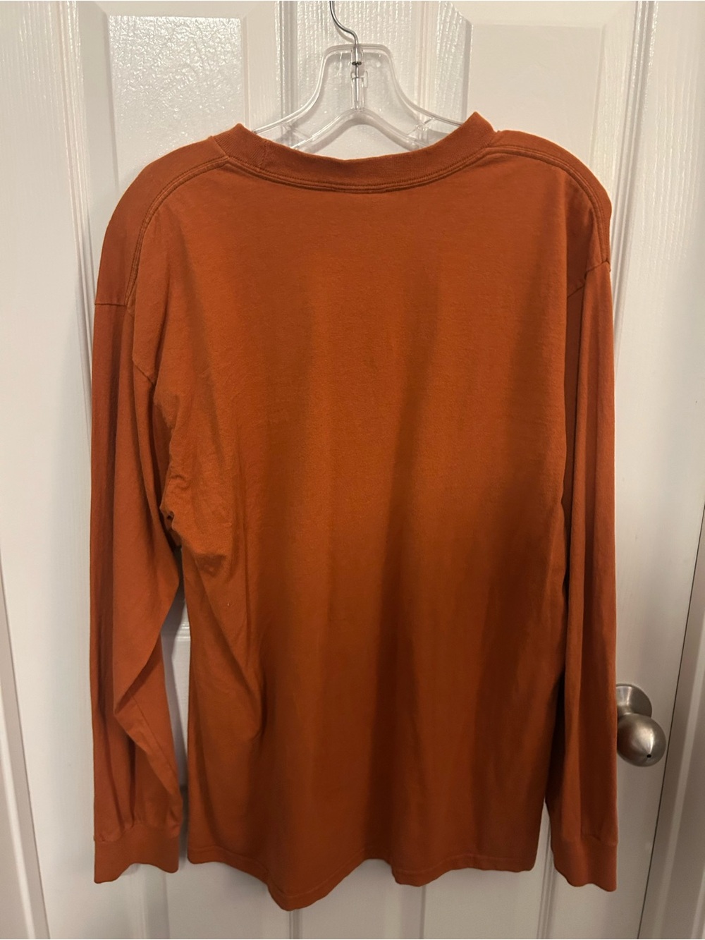 Nike Men's Texas Long Sleeve Shirt in Burnt Orange - Picture 3 of 4